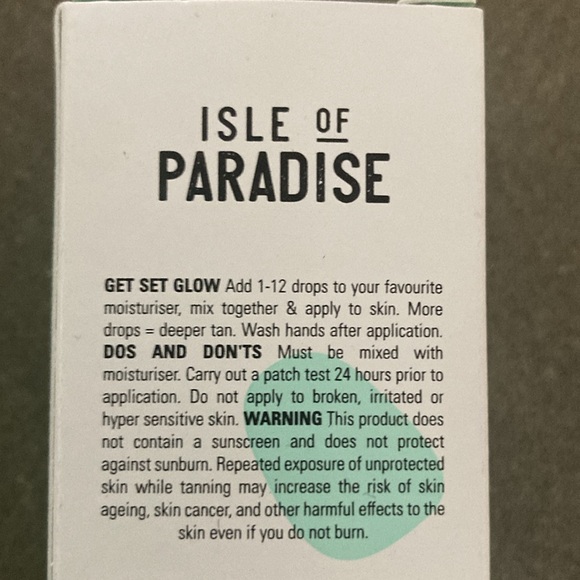 Isle of Paradise - Self Tanning drops. NEW/Sealed. - Picture 3 of 3